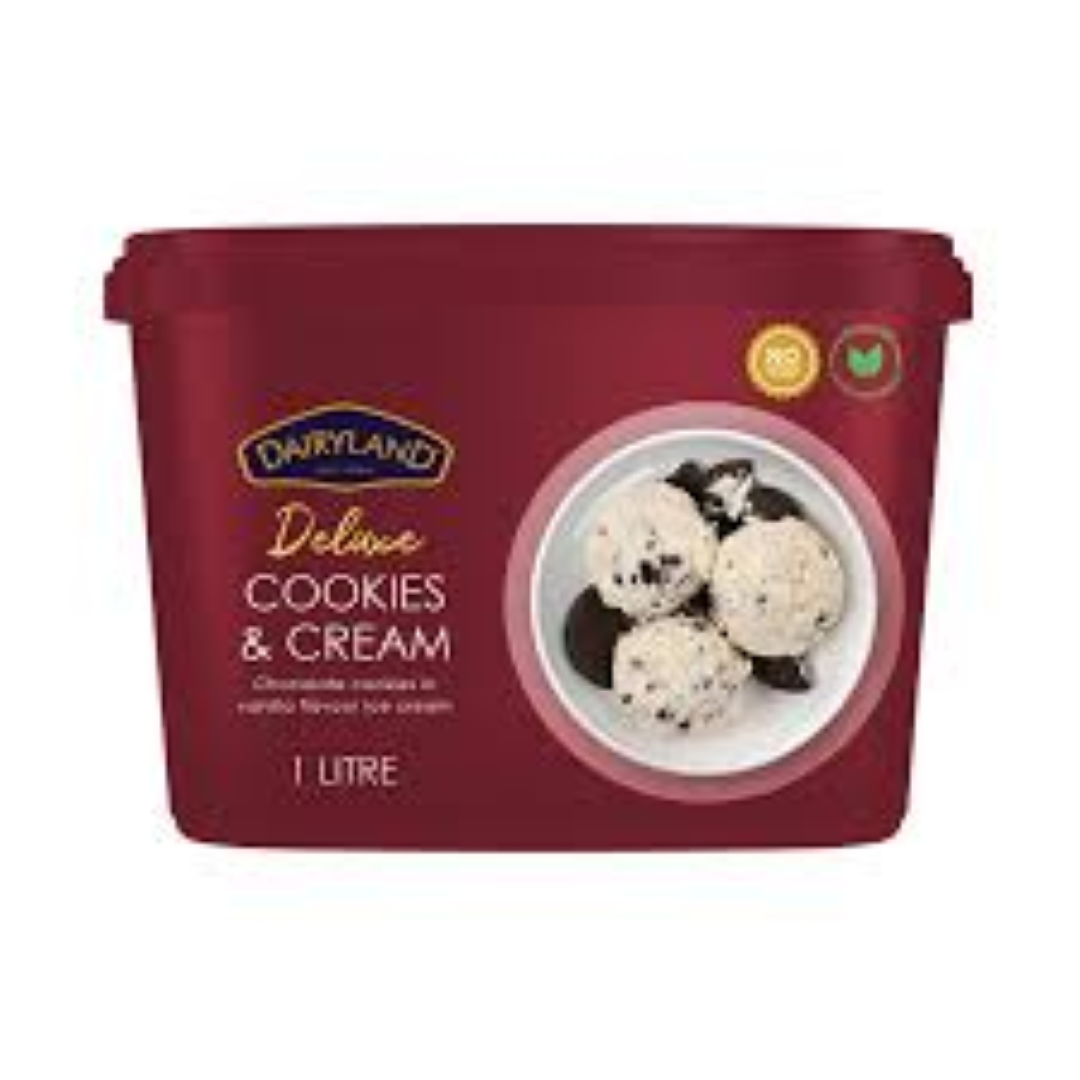 DAIRYLAND COOKIES & CREAM 1LT